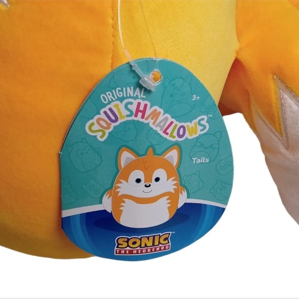 Squishmallows Kellytoy Sonic the Hedgehog Tails pillow toy plush
